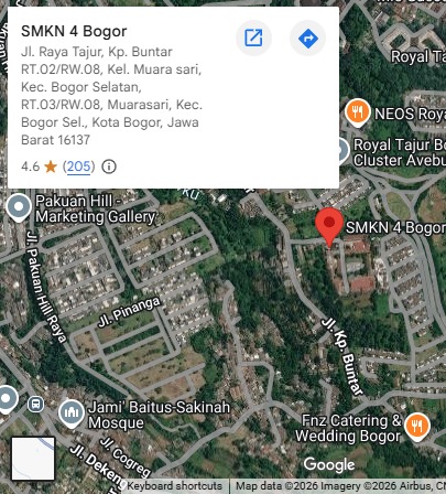 Lokasi SMKN 4 Kota Bogor